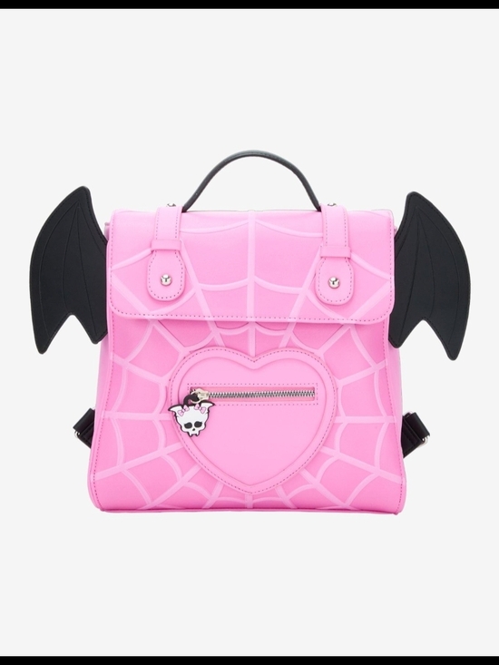 Hot Topic Handbags - Pink Bat Wing Heart Backpack